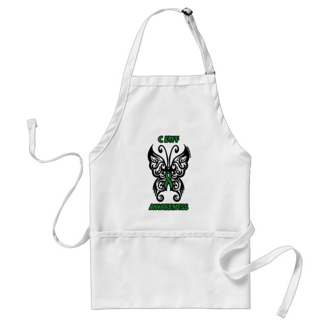 Butterfly/Tribal...C Diff Adult Apron (Front)