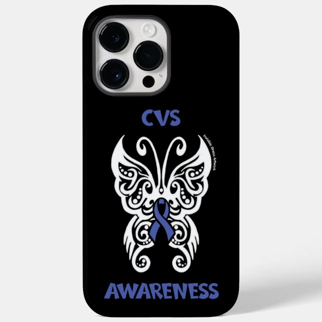 Butterfly/Tribal...CVS Case-Mate iPhone Case (Back)