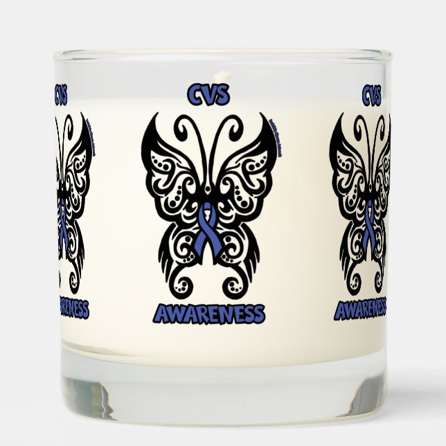 Butterfly/Tribal...CVS Scented Candle (Front)