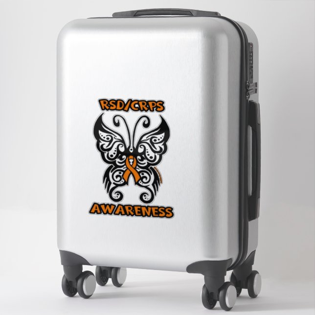 Butterfly/Tribal...RSD/CRPS Sticker (Suitcase)