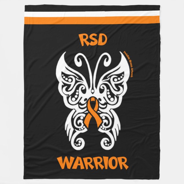 Butterfly/Tribal...RSD Fleece Blanket (Front)