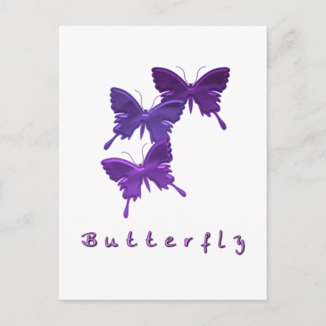 Butterfly Trio Postcard (Front)