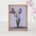 Butterfly Tulips Card