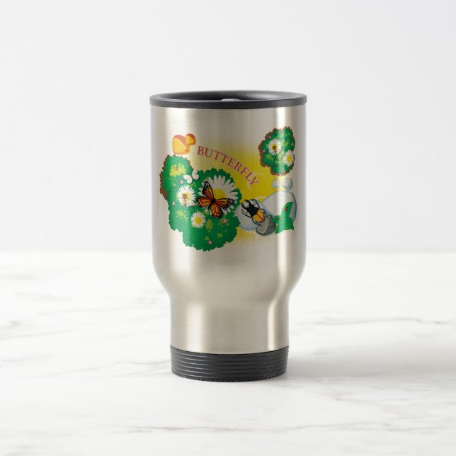 BUTTERFLY Tumbler Travel Mug (Center)