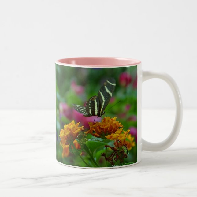 butterfly two-toned ceramic mug (Right)