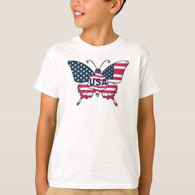 Butterfly USA Sublimation-62616 T-Shirt (Front)