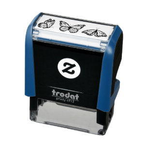butterfly vector design self-inking stamp