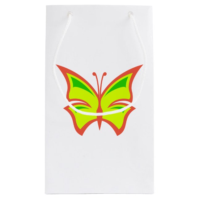Butterfly Vector Illustration Gift Bag (Back)