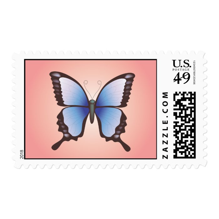 Butterfly Vector Illustration Postage