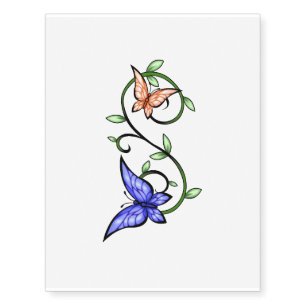 butterfly vine temporary tattoo