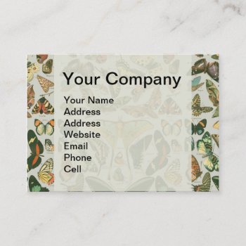 Butterfly Vintage Antique Butterflies Pattern Business Card by antiqueart at Zazzle