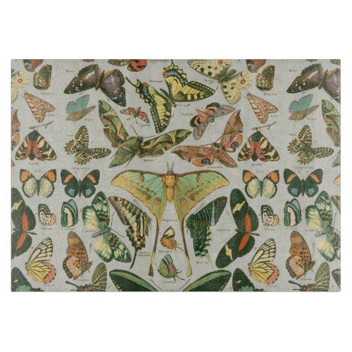 Butterfly Vintage Antique Butterflies Pattern Cutting Board