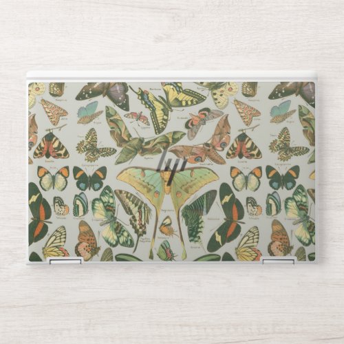 Butterfly Vintage Antique Butterflies Pattern HP Laptop Skin