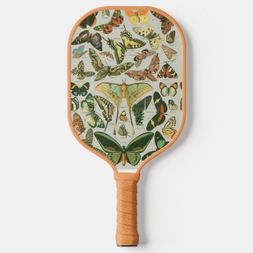 Butterfly Vintage Antique Butterflies Pattern Pickleball Paddle