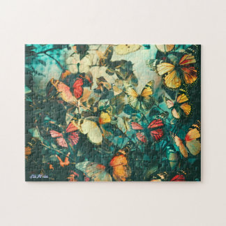 butterfly vintage colorful relax eyes puzzle