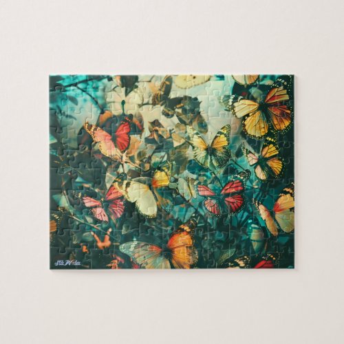 butterfly vintage colorful relax eyes puzzle
