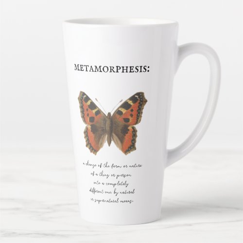 Butterfly Vintage Orange Metamorphosis Coffee Mug