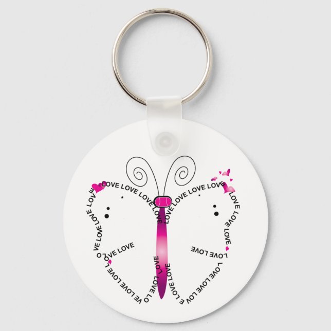 Butterfly Virtues Keychain (Front)