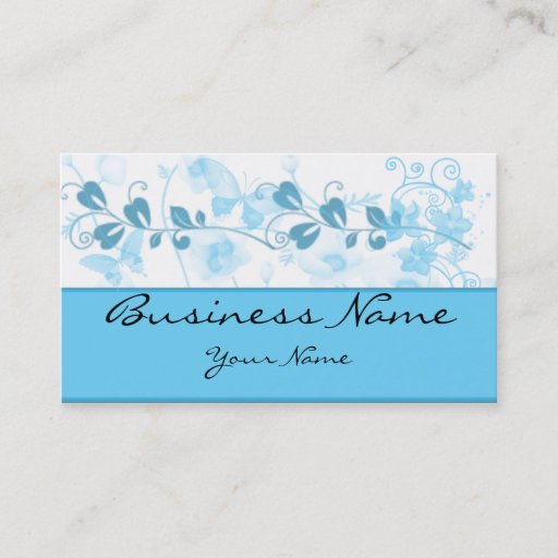 Customizable Butterfly Visions in Blue Business Card