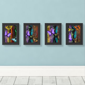 Butterfly wall art sets