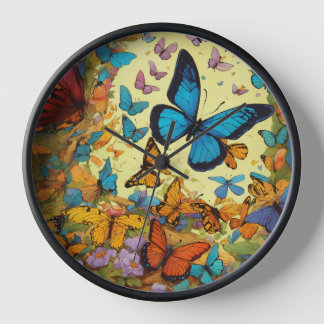 Butterfly wall clock