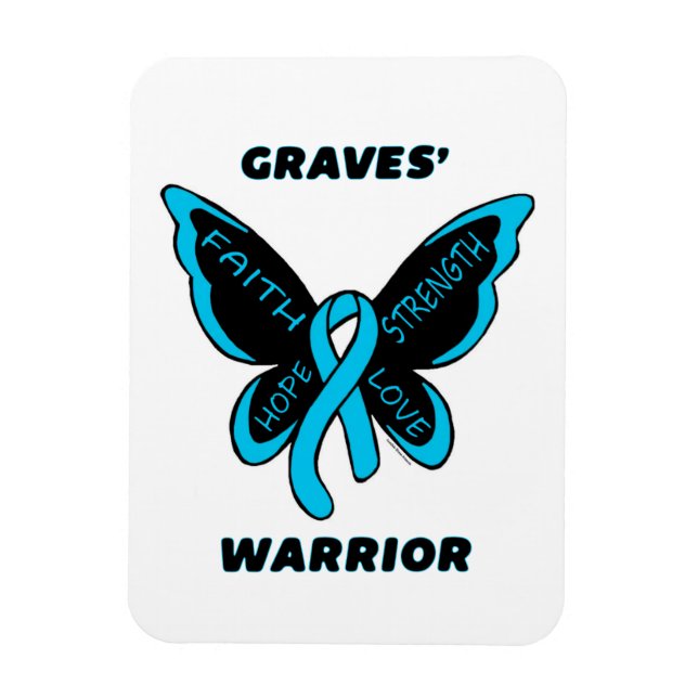 Butterfly/Warrior...Graves' Magnet (Vertical)