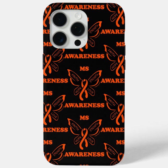 Butterfly/Warrior...MS Case-Mate iPhone Case (Back)