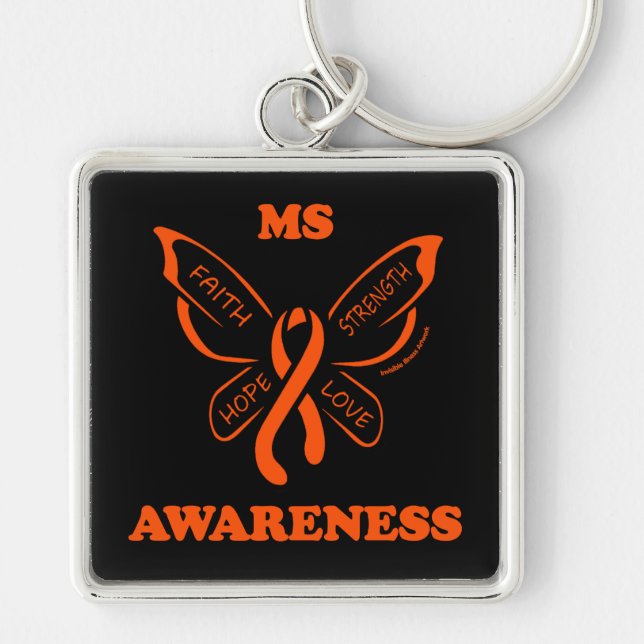 Butterfly/Warrior...MS Keychain (Front)