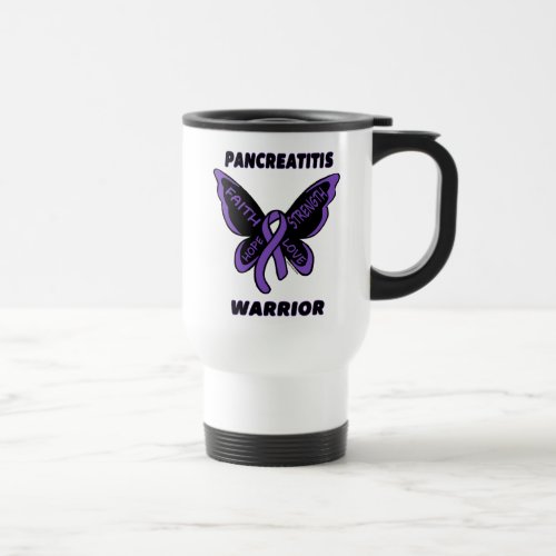 ButterflyWarriorPancreatitis Travel Mug