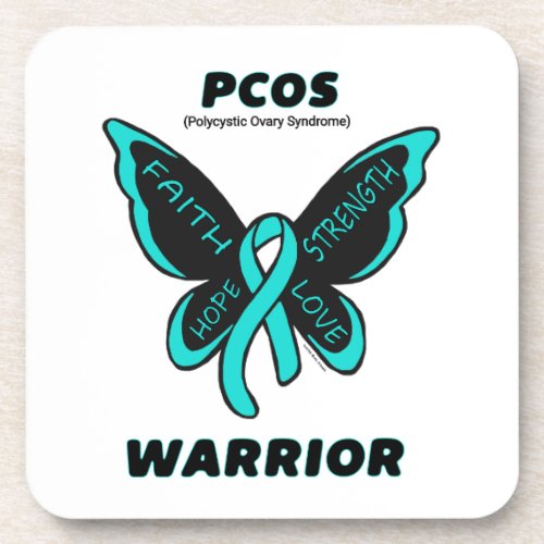 ButterflyWarriorPCOS Coaster