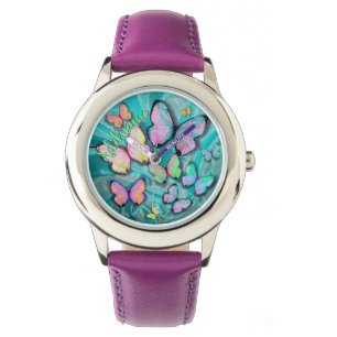 Butterfly Watch! Add Name! Girly Gift! Watch