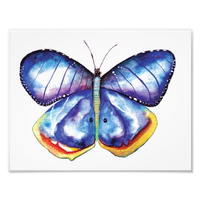 Butterfly Watercolor Art Photo Paper (Satin) (Front)
