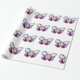 Butterfly Watercolor Art Wrapping Paper