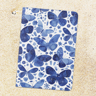 Butterfly Watercolor Blue Passport Holder