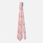 Butterfly Watercolor Blush Pink Neck Tie (Front)