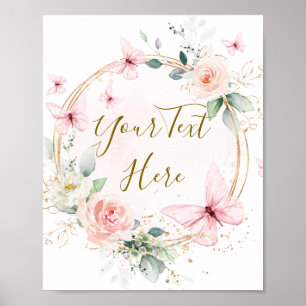 Butterfly Watercolor Custom Sign