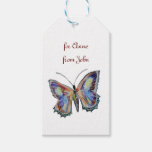 Butterfly watercolor gift tags
