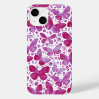 Butterfly Watercolor Pattern Pink