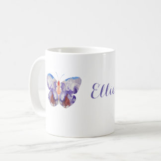 Butterfly Watercolor Personalized Coffee Mug