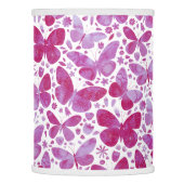 Butterfly Watercolor Pink Lamp Shade (Left)
