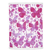 Butterfly Watercolor Pink Lamp Shade (Back)