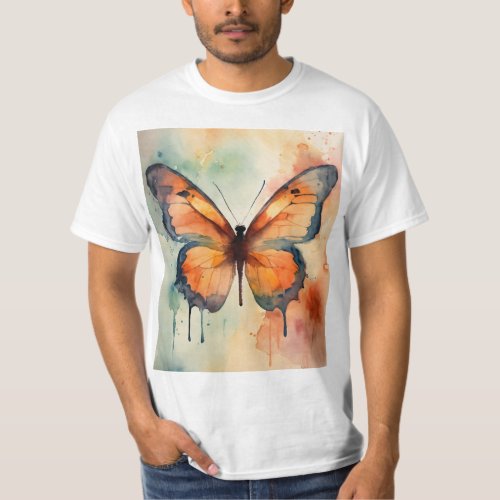 Butterfly Watercolor Wash Tees
