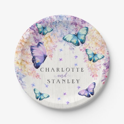 Butterfly Wedding Collection Paper Plate