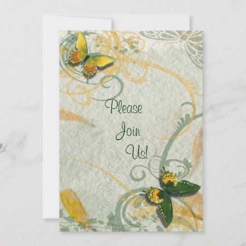 Butterfly Wedding Invitation