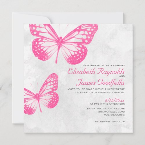 Butterfly Wedding Invitations