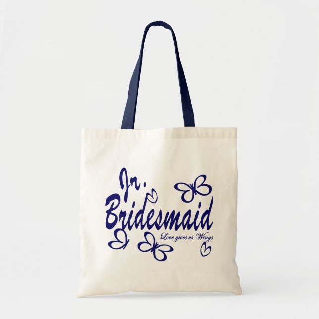 Butterfly Wedding/Jr.Bridesmaid Tote Bag (Front)