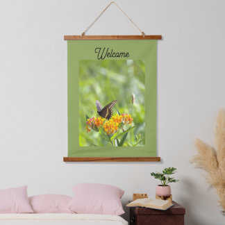 Butterfly Welcome Hanging Tapestry