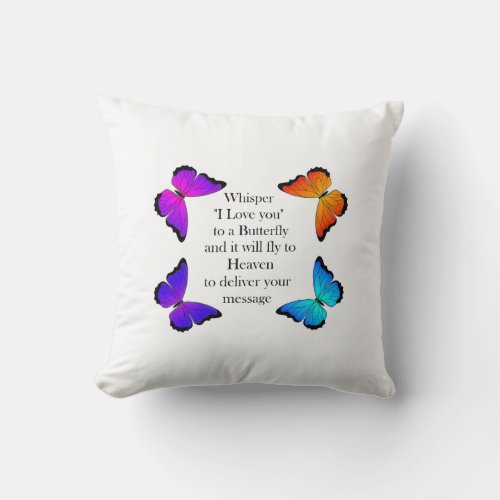 Butterfly Whispers Pillow