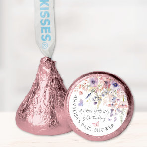 Butterfly Wildflower Baby Shower Hershey®'s Kisses®