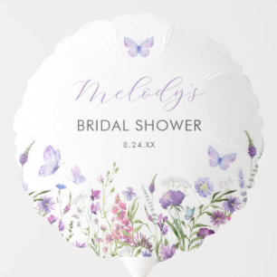 Butterfly Wildflower Bridal Shower Balloon